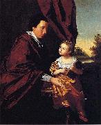 unknow artist Thomas Middleton of Crowfield and His Daughter Mary France oil painting artist